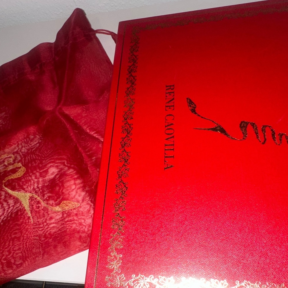 NWT Designer Heels Rene Caovilla Galaxia Bronze - Picture 10 of 12